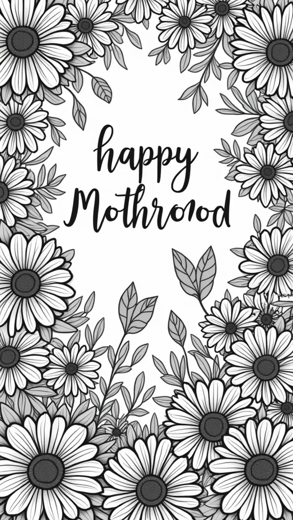 mother’s day coloring pages for adults